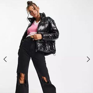 ASOS Liquid Puffer (Wet Look)